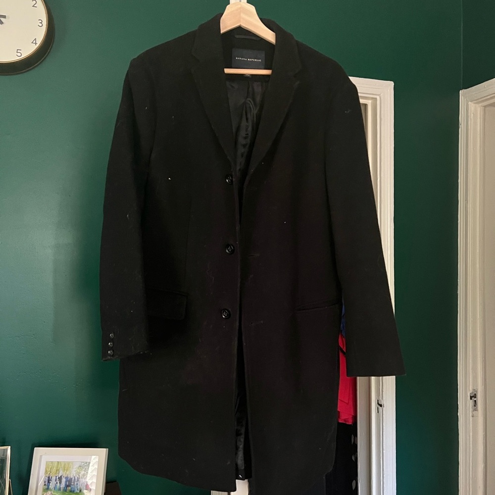 Mens Banana Republic Wool Coat